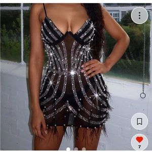 Black Sequin Dress